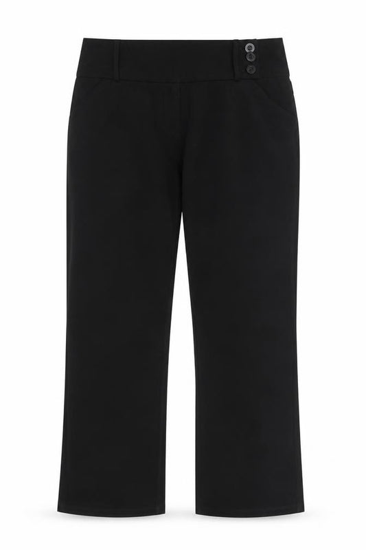 George Girls Black   Capri Trousers Size 12-13 Years