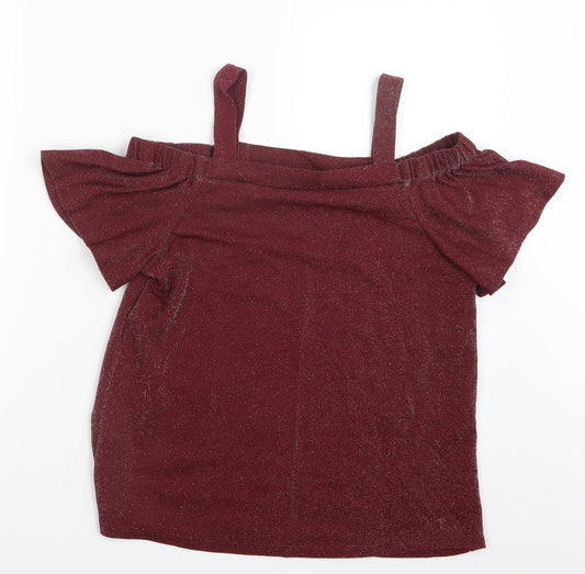 F&F Womens Red   Basic Blouse Size 12