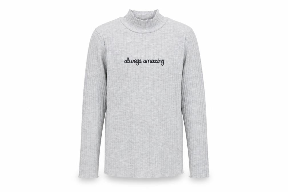 George Girls Grey   Basic T-Shirt Size 9-10 Years