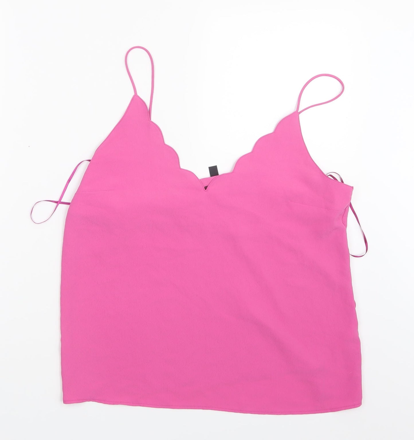 Topshop Womens Pink  Mesh Basic Blouse Size 12