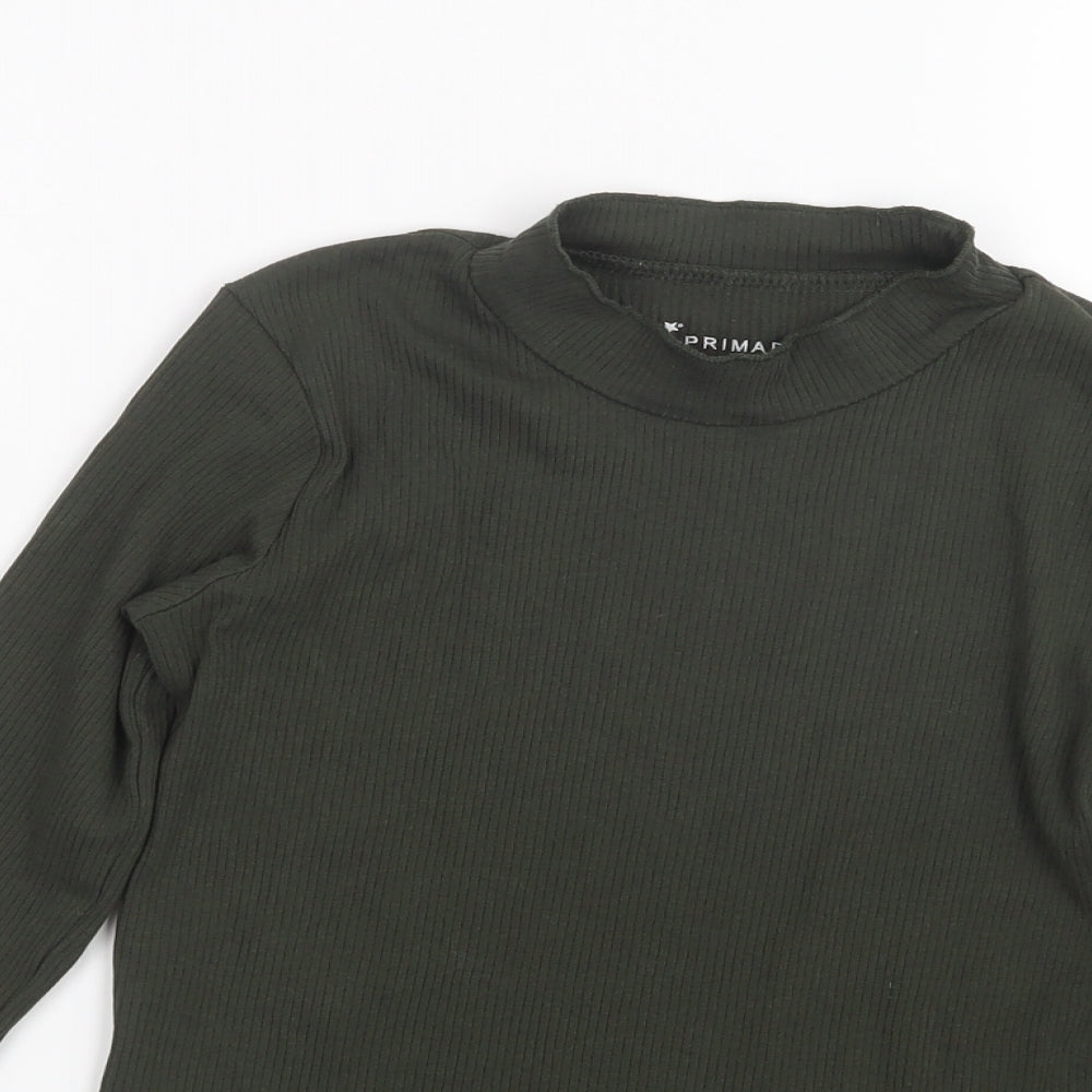 Primark Girls Green   Basic T-Shirt Size 9-10 Years