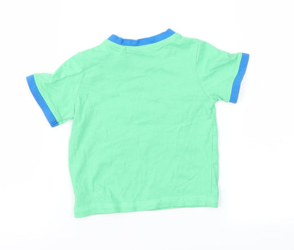 Preloved TU Baby Green   Basic T-Shirt Size 6-9 Months - Back