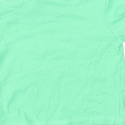Preloved TU Baby Green   Basic T-Shirt Size 6-9 Months - Label
