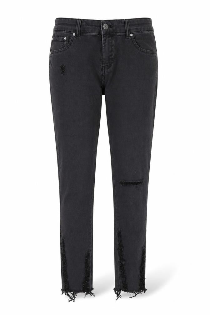 Denim & Co. Womens Black   Straight Jeans Size 12 L26 in