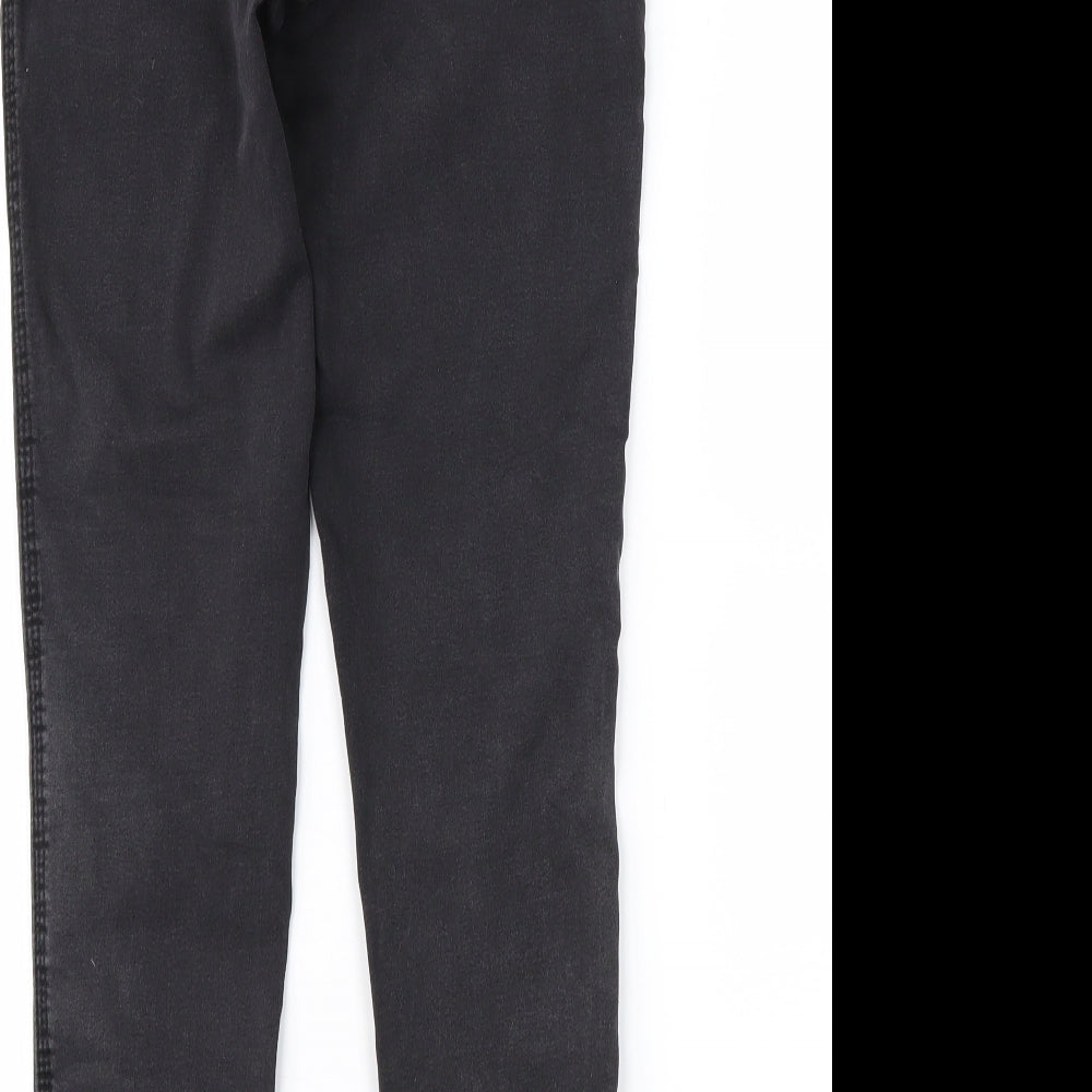 Denim & Co. Womens Black   Straight Jeans Size 12 L26 in
