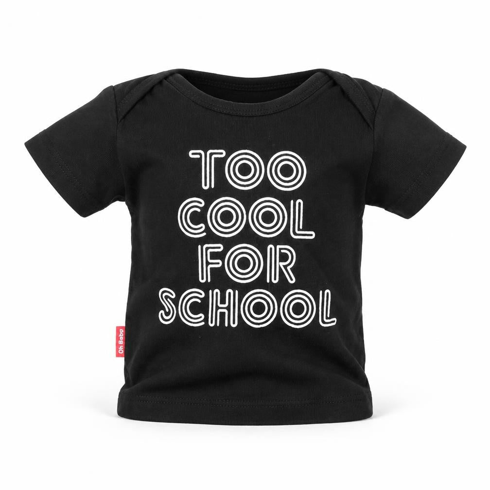 Oh Baby Baby Black   Basic T-Shirt Size 3-6 Months