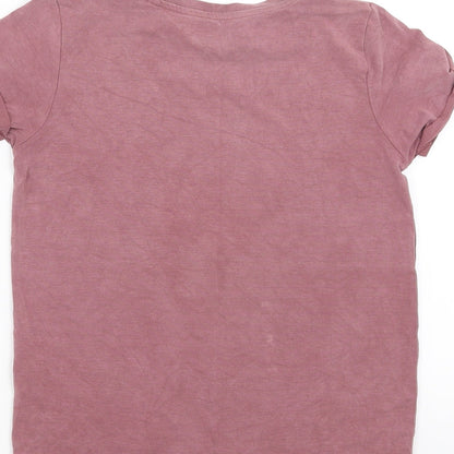 TU Girls Purple   Basic T-Shirt Size 7 Years