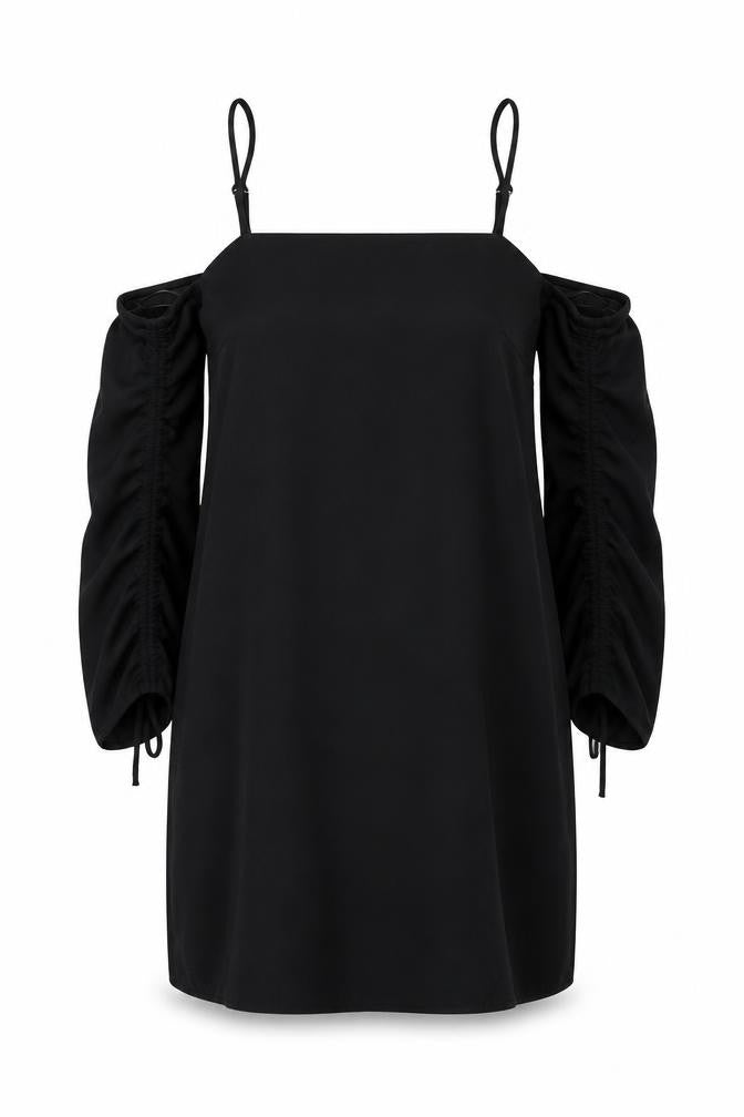 River Island Womens Black   Shift  Size 8  - cold shoulder