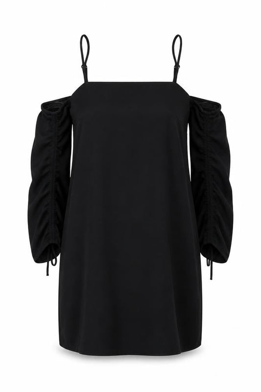 River Island Womens Black   Shift  Size 8  - cold shoulder