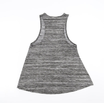 Preloved Boohoo Womens Grey   Basic Tank Size 10 - Back