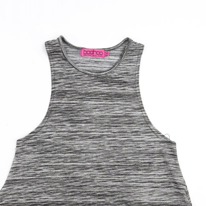 Preloved Boohoo Womens Grey   Basic Tank Size 10 - Detail