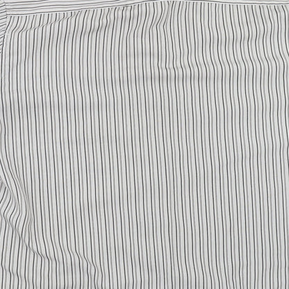 Dunnes Mens Grey Striped   Button-Up Size XL