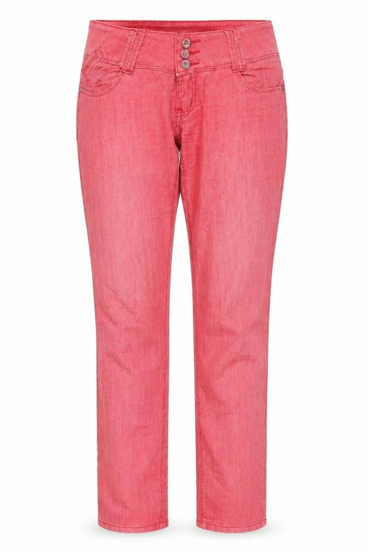 dele Womens Pink  Denim Straight Jeans Size 12 L31 in