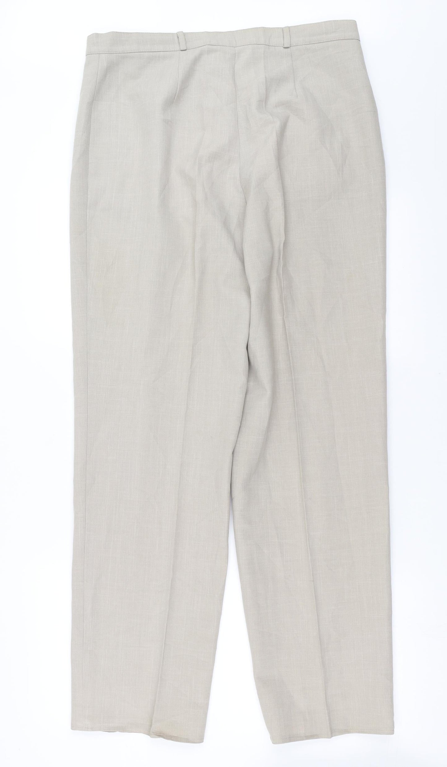 Preworn Womens Beige   Trousers  Size 18 L30 in