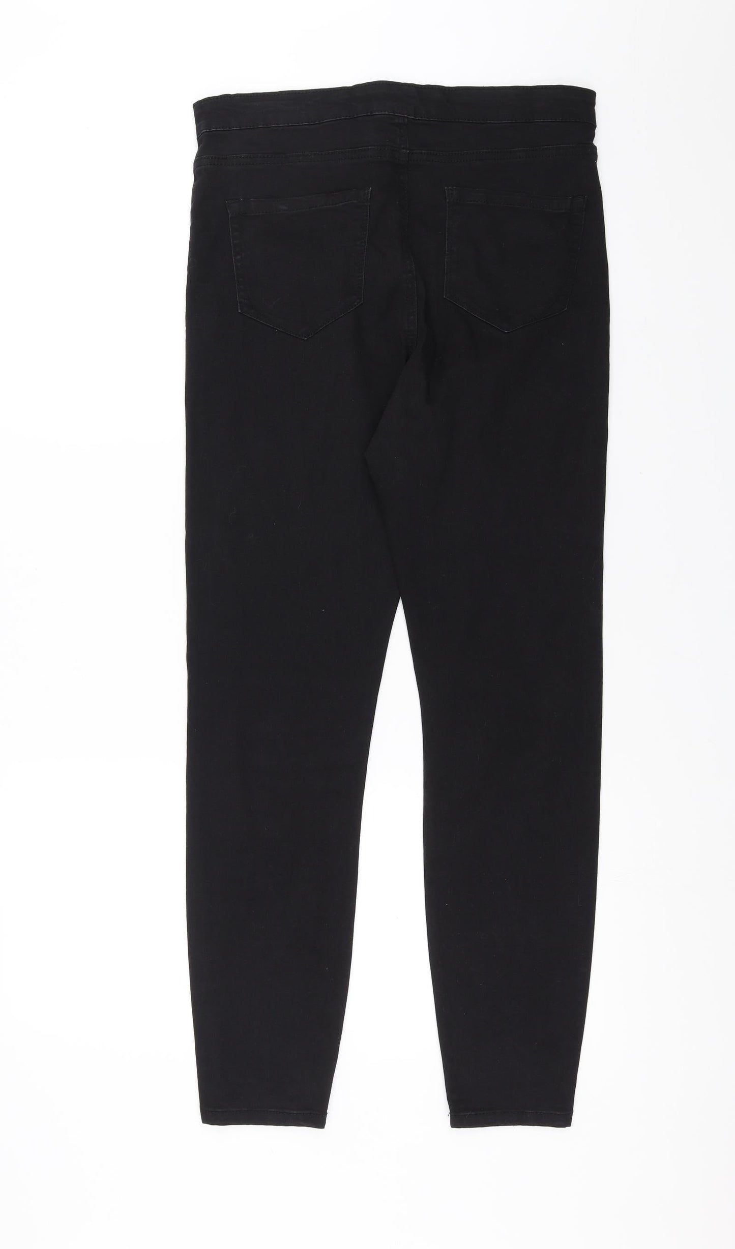 Preworn Womens Black  Denim Skinny Jeans Size 30 in L28 in