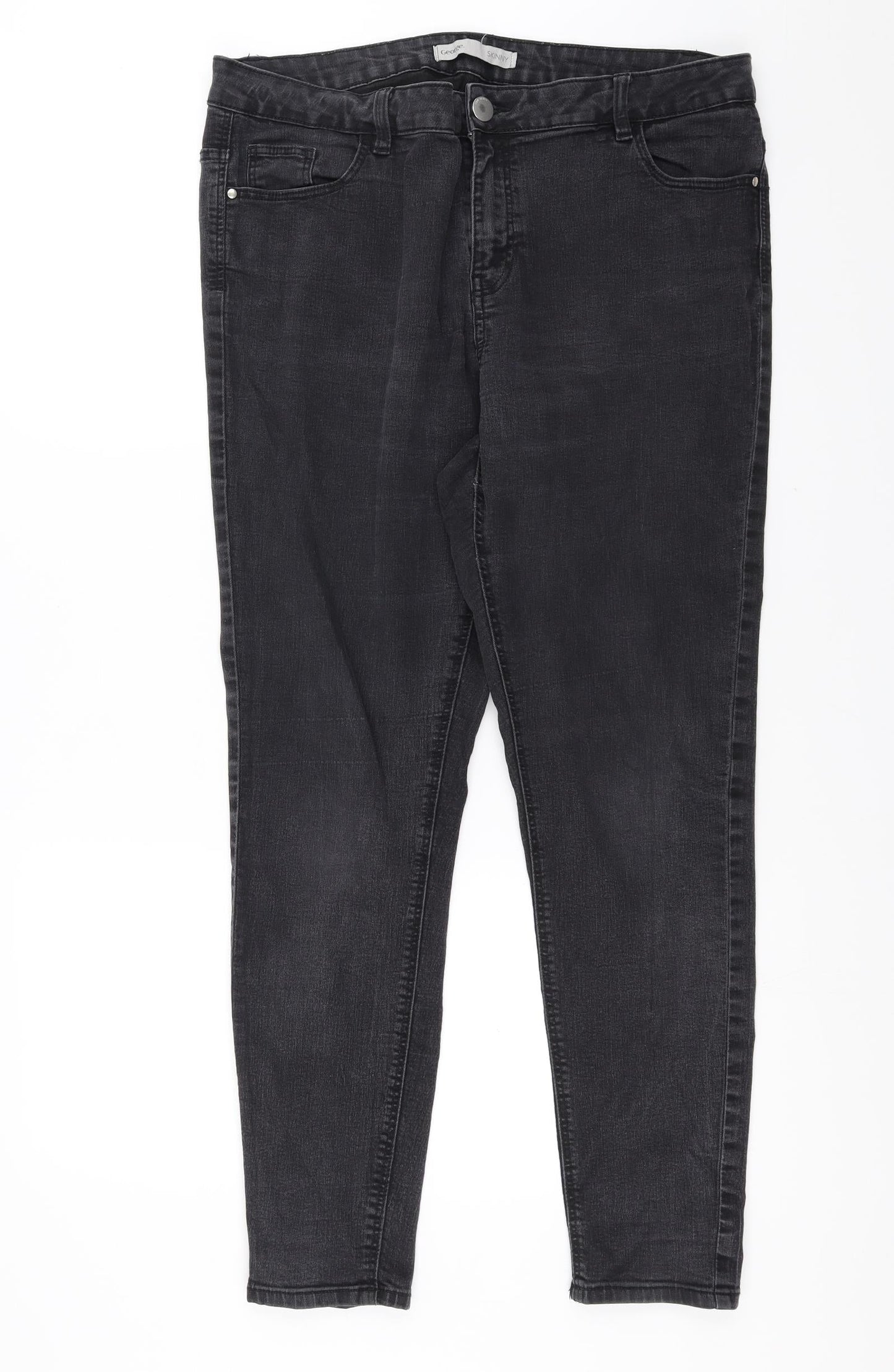 George Womens Grey  Denim Skinny Jeans Size 36 in L28 in