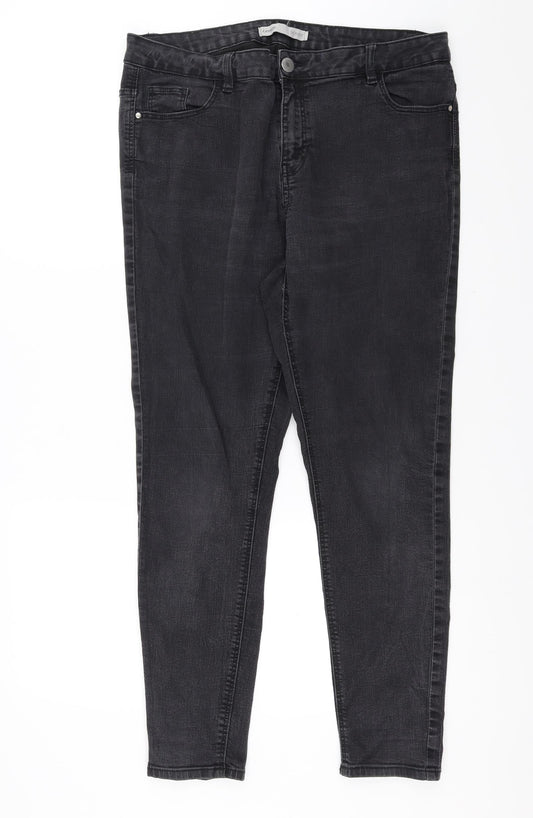 George Womens Grey  Denim Skinny Jeans Size 36 in L28 in