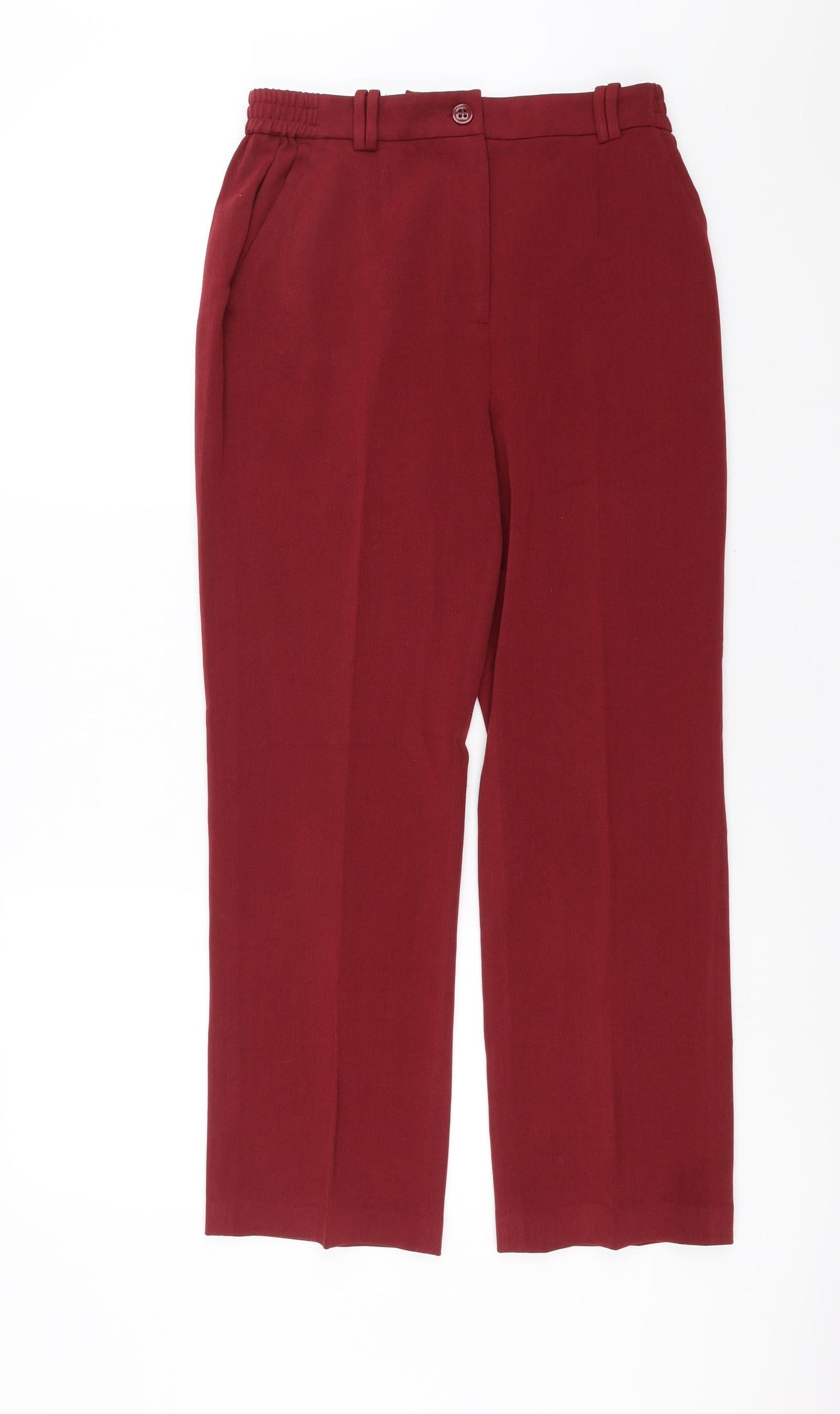 Oscar B Womens Red   Trousers  Size 10 L27 in