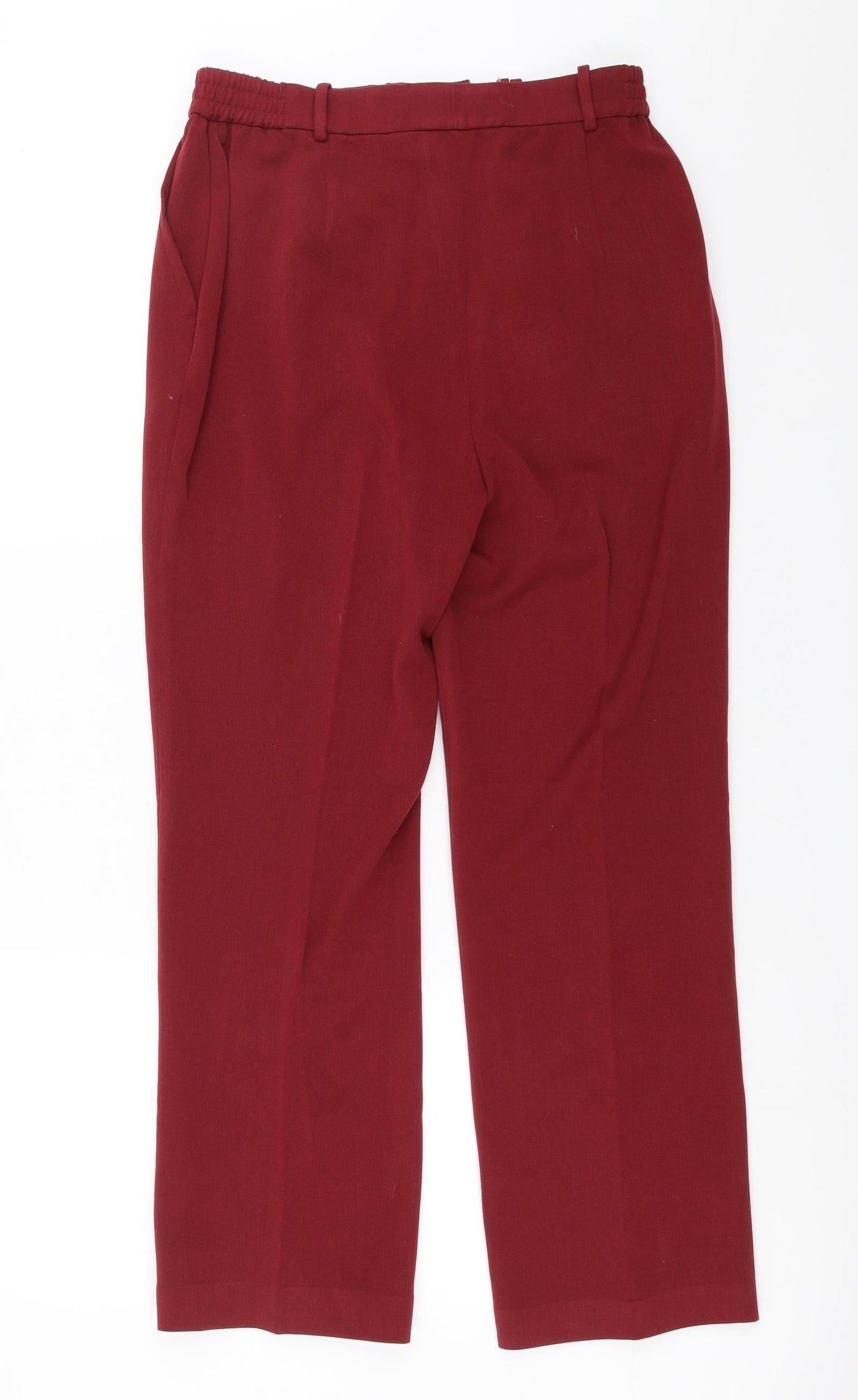 Oscar B Womens Red   Trousers  Size 10 L27 in