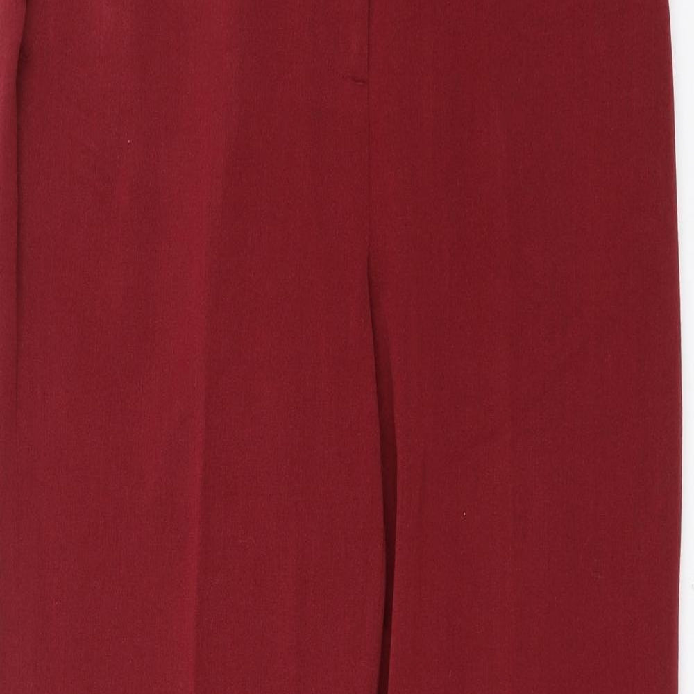 Oscar B Womens Red   Trousers  Size 10 L27 in