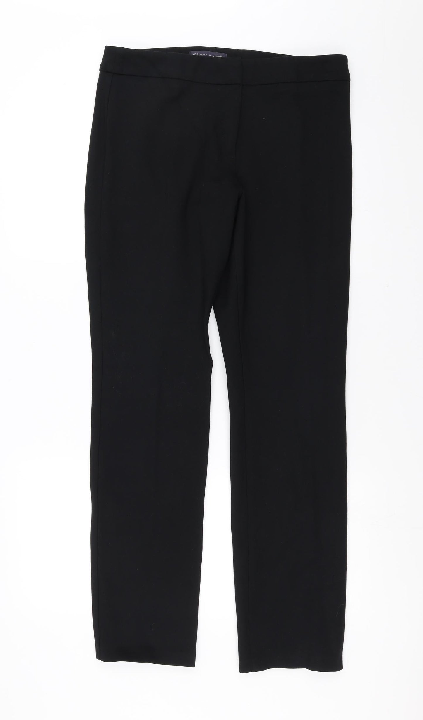 Marks and Spencer Womens Black   Trousers  Size 12 L31 in
