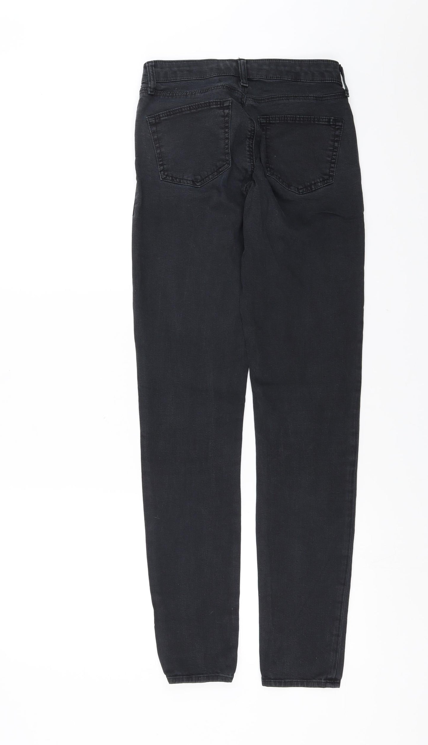Topshop Womens Black  Denim Skinny Jeans Size 26 in L30 in