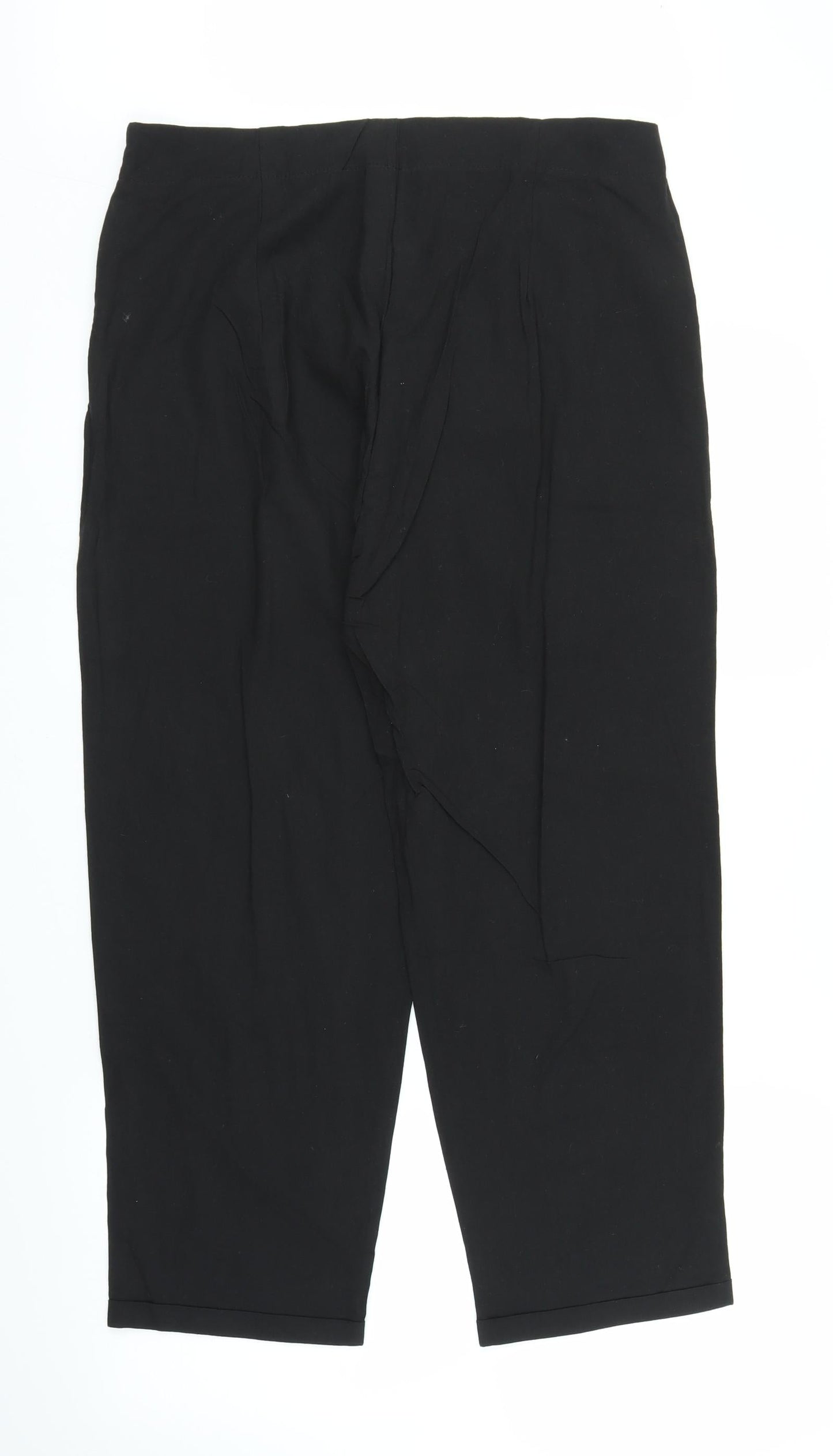 Preworn Womens Black   Capri Trousers Size XL L25 in