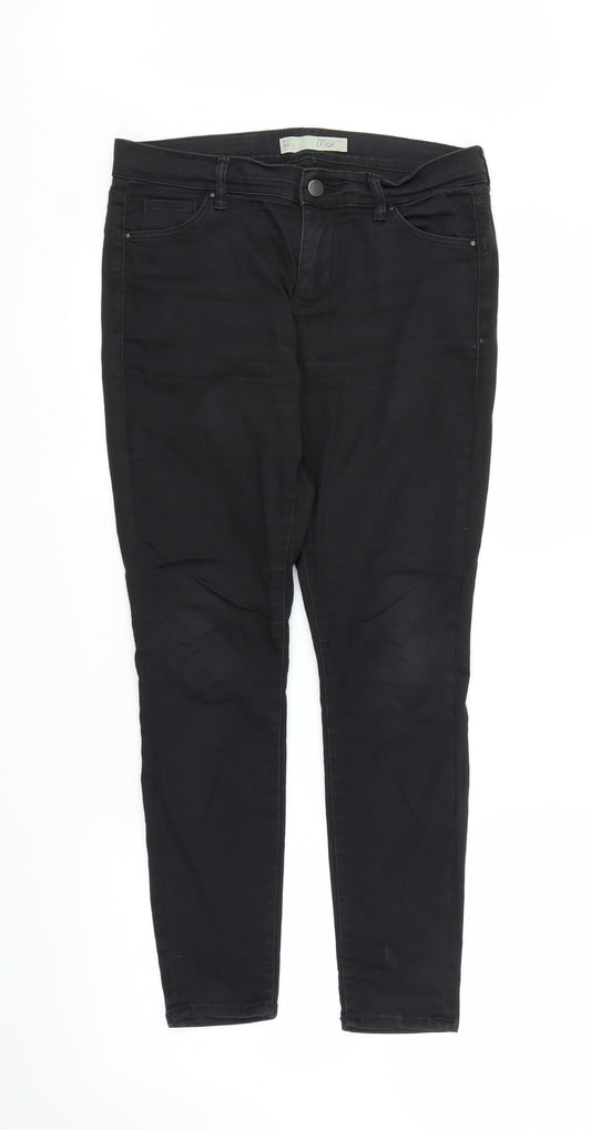 Topshop Womens Black  Denim Jegging Jeans Size 30 in L25 in