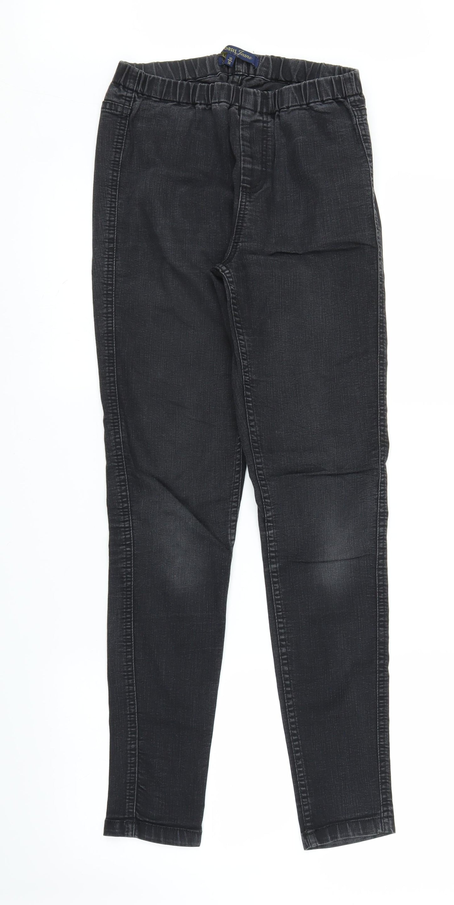 Oasis Womens Black  Denim Jegging Jeans Size 10 L29 in