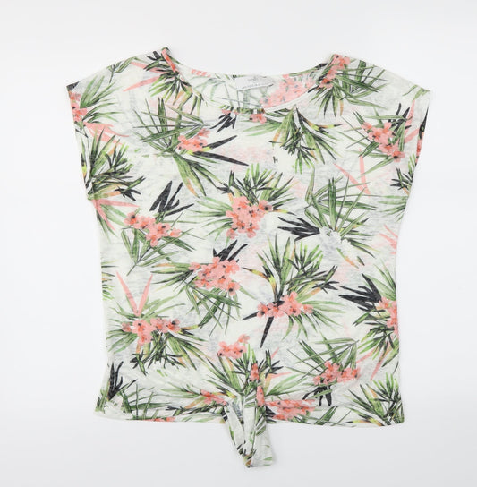 Wallis Womens Green Floral  Camisole T-Shirt Size S