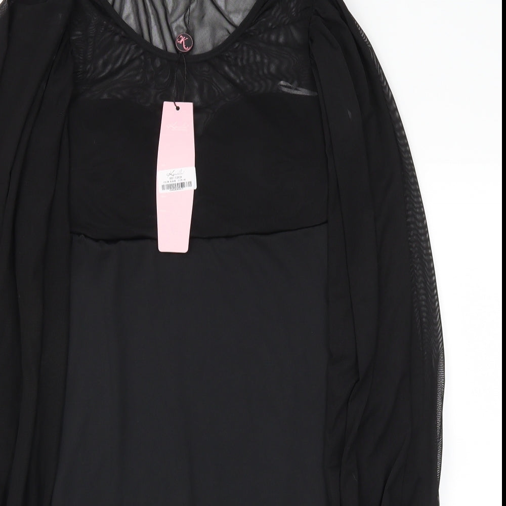 Koucla Womens Black   Fit & Flare  Size S