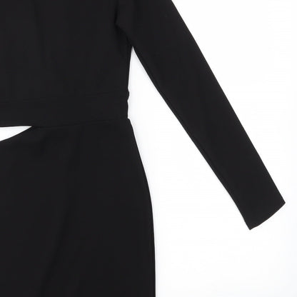 PRETTYLITTLETHING Womens Black   A-Line  Size 6