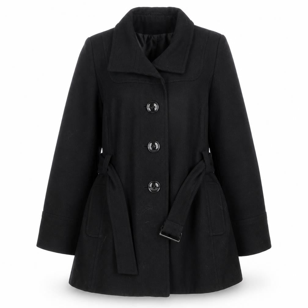 Dorthey Perkins Womens Black   Jacket Coat Size 14