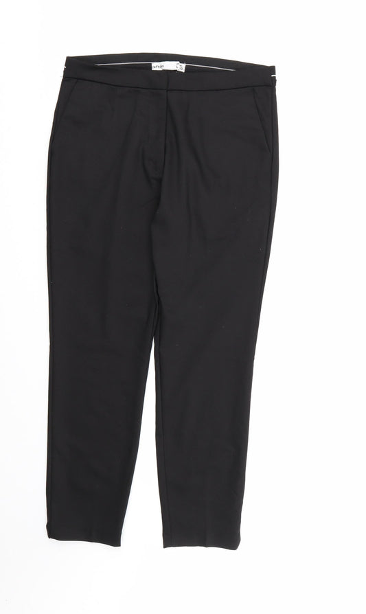 Lefties Womens Black  Rayon Dress Pants Trousers Size L L26 in