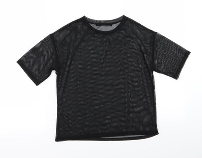 Boohoo Womens Black   Basic T-Shirt Size 8