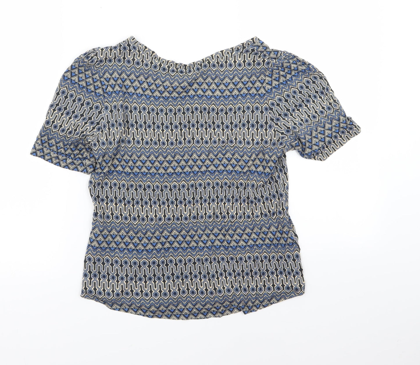 H&M Womens Multicoloured Geometric  Basic T-Shirt Size 6