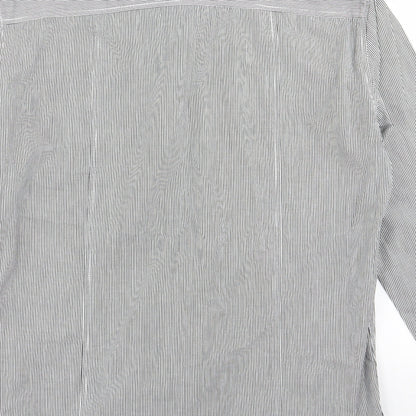 giogoi Mens Black Striped   Button-Up Size S