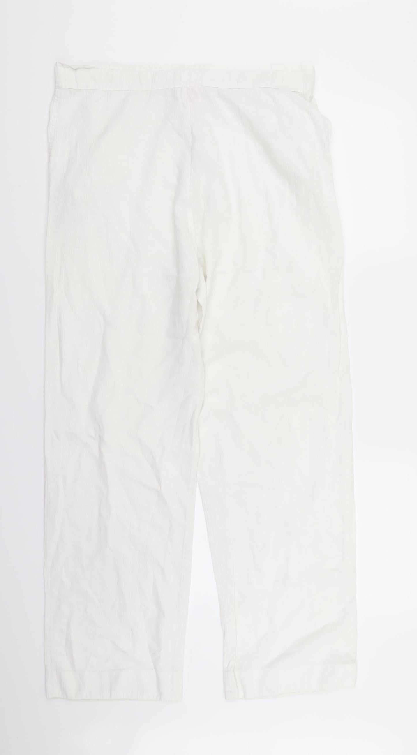 oasis  Womens White   Trousers  Size L L29 in