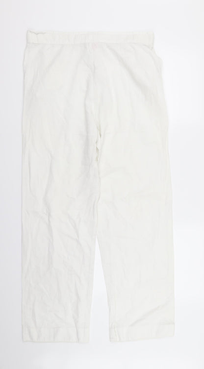 oasis  Womens White   Trousers  Size L L29 in