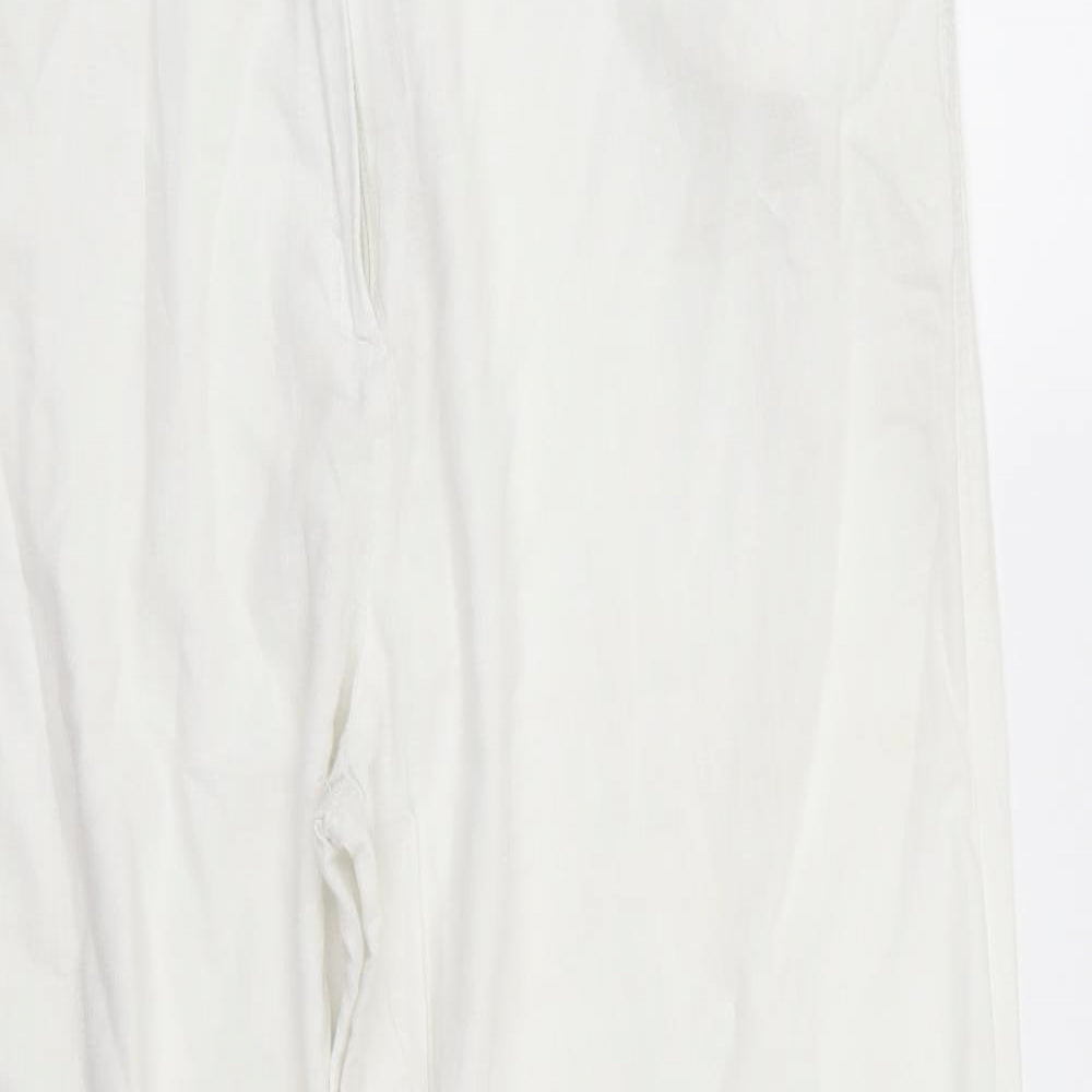 oasis  Womens White   Trousers  Size L L29 in