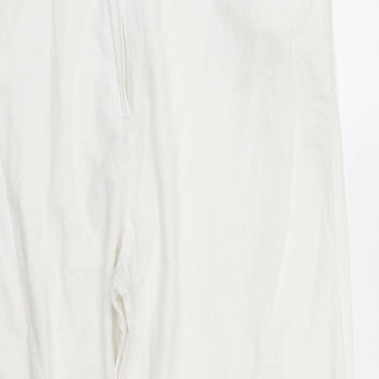 oasis  Womens White   Trousers  Size L L29 in