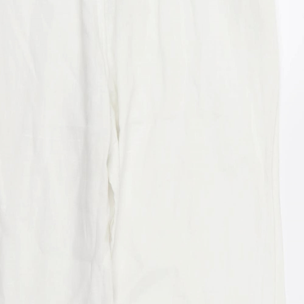 oasis  Womens White   Trousers  Size L L29 in