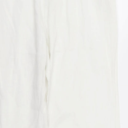 oasis  Womens White   Trousers  Size L L29 in