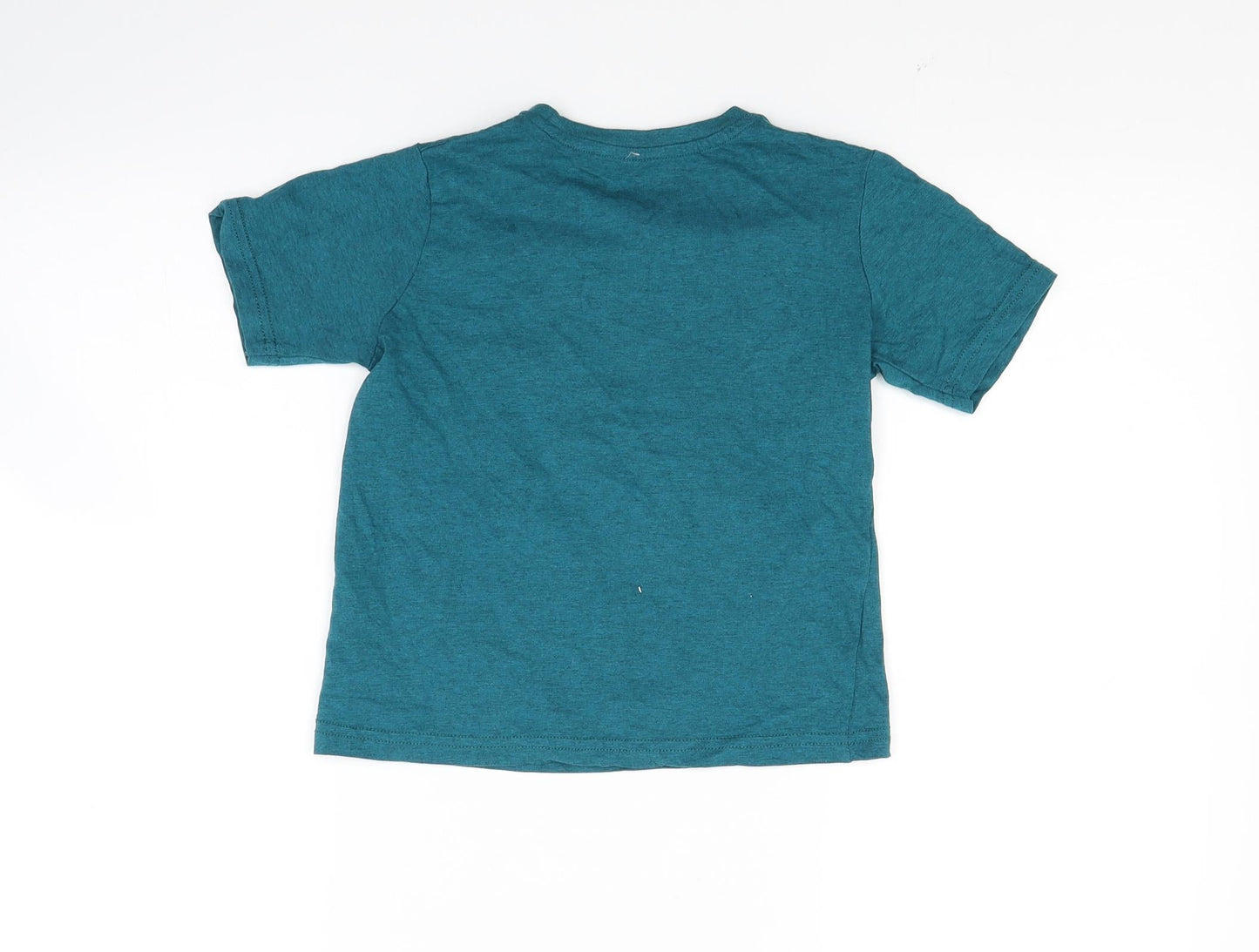 Matalan Boys Green   Basic T-Shirt Size 5-6 Years  - monkey