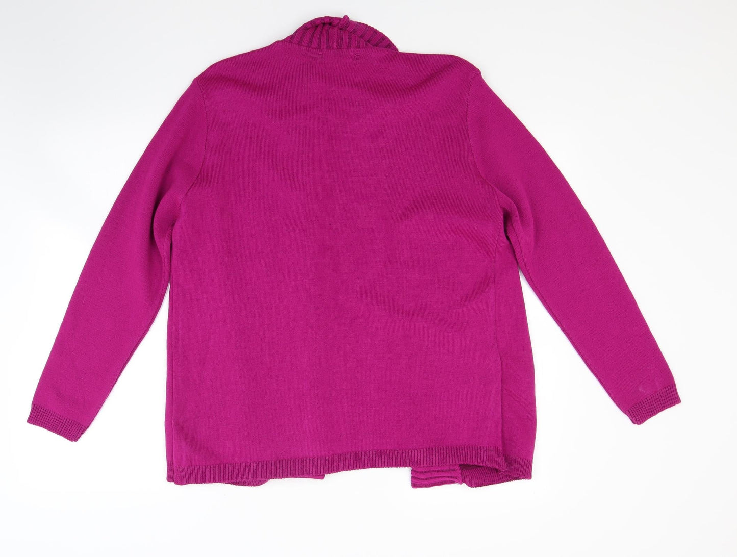 Impressions Womens Pink Striped Knit Pullover Jumper Size M
