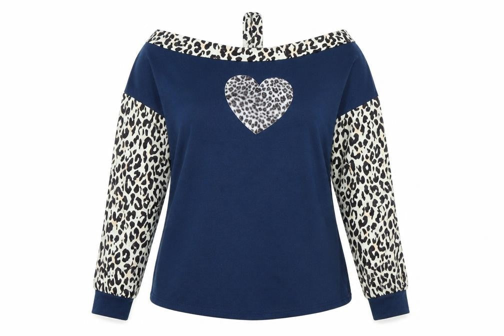 Preworn Womens Blue Animal Print  Pullover Jumper Size XL