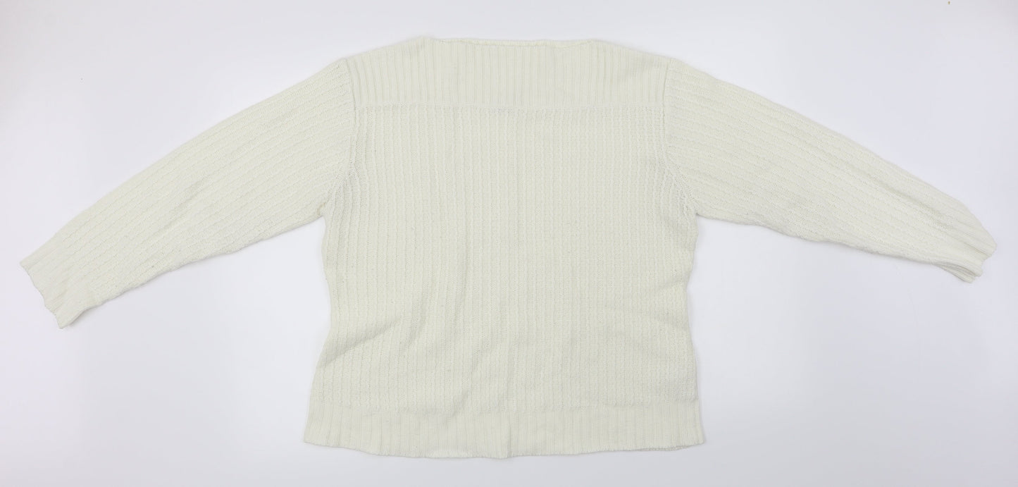 Editions  Womens Ivory   Pullover Jumper Size XL