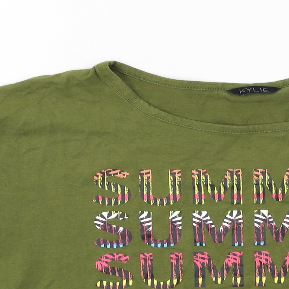 M&Co Girls Green   Basic T-Shirt Size 13 Years