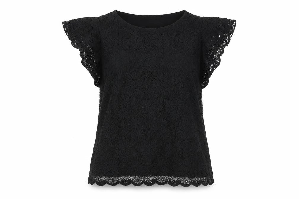 Topshop  Womens Black   Basic T-Shirt Size 10