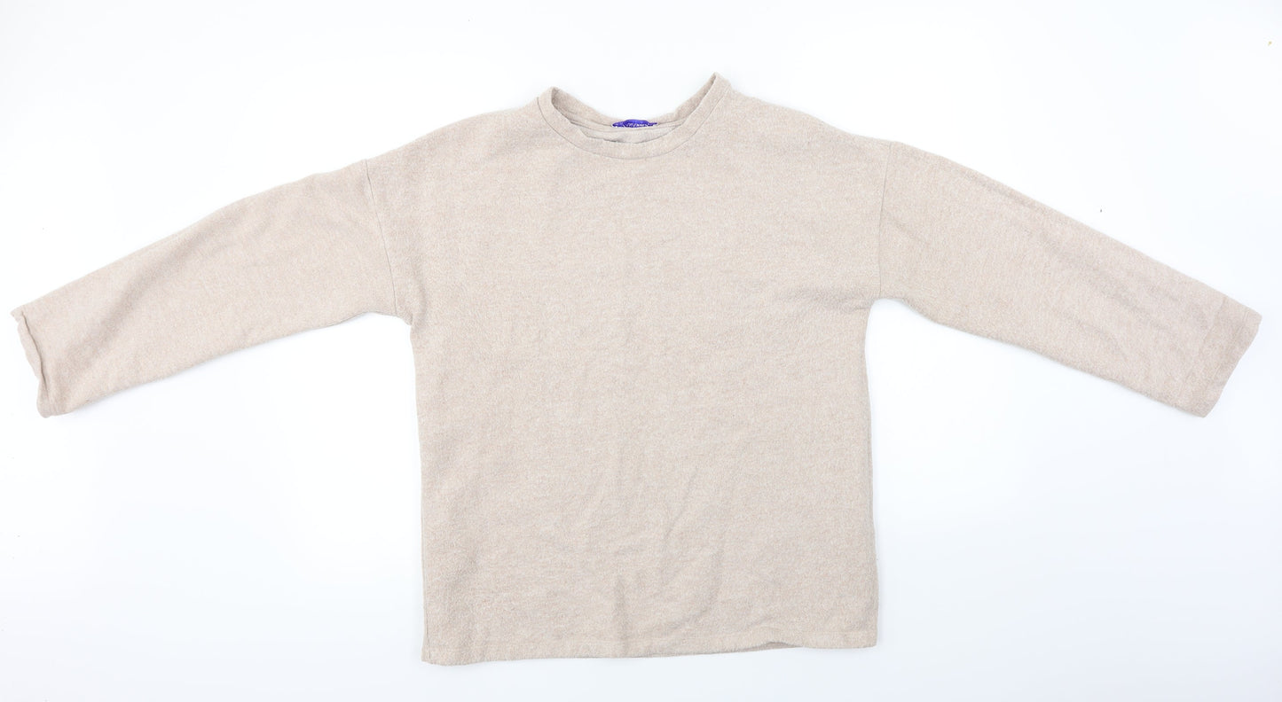 Zara Womens Beige   Pullover Jumper Size S